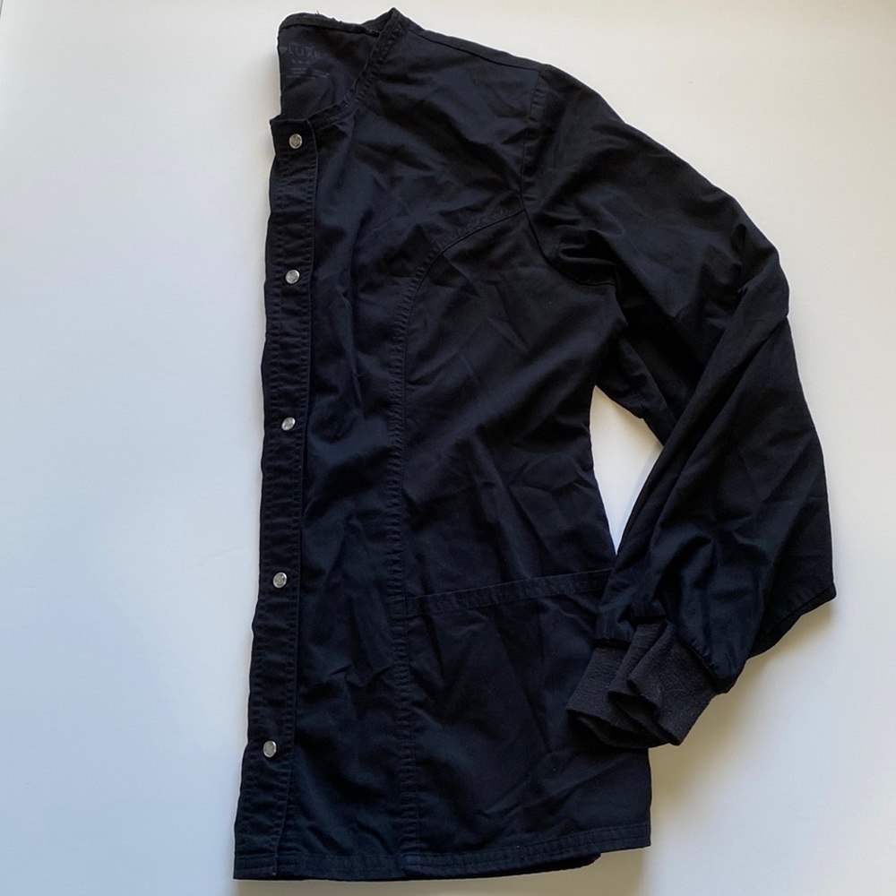 Cherokee Luxe Snap Front Scrub Jacket